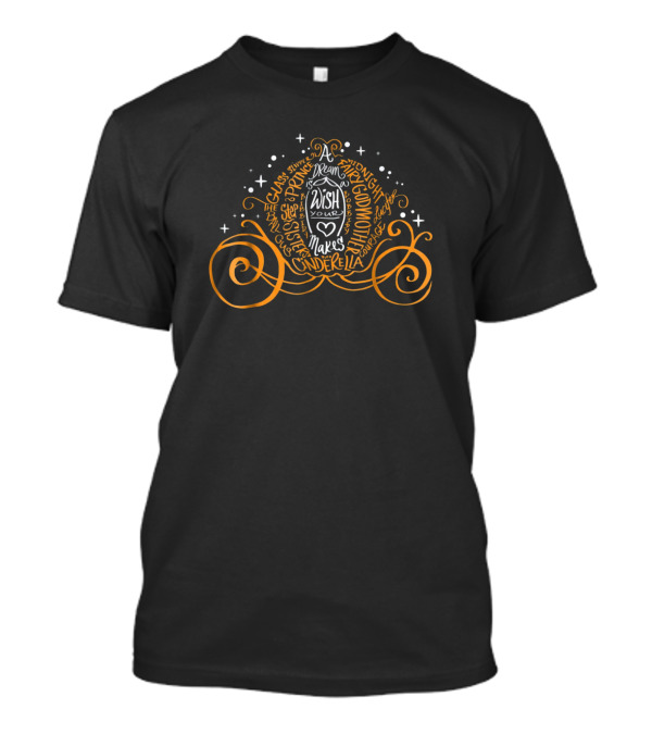Cinderella A Dream Wish Pumpkin Coach Fairy Godmother Halloween T-Shirt