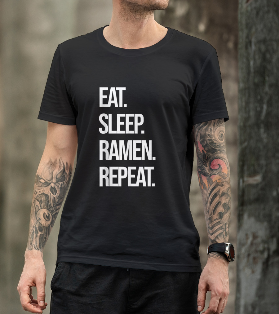 Eat Sleep Ramen Repeat Noodle Japanese Ramen T-Shirt