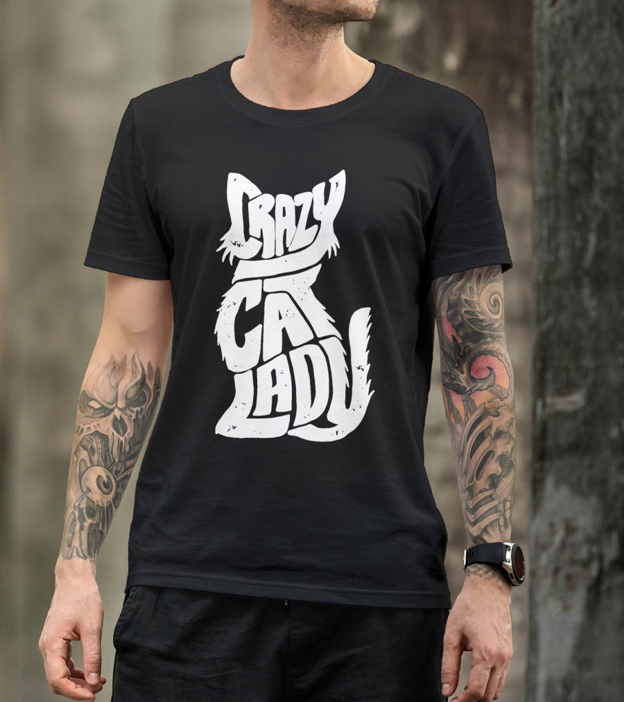 Crazy Cat Lady Kitty Kitten Funny Cats Meme T-Shirt