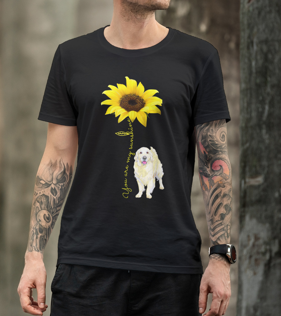 You Are My Sunshine Golden Retriever Mom Mother's Day Sunflower T-Shirt