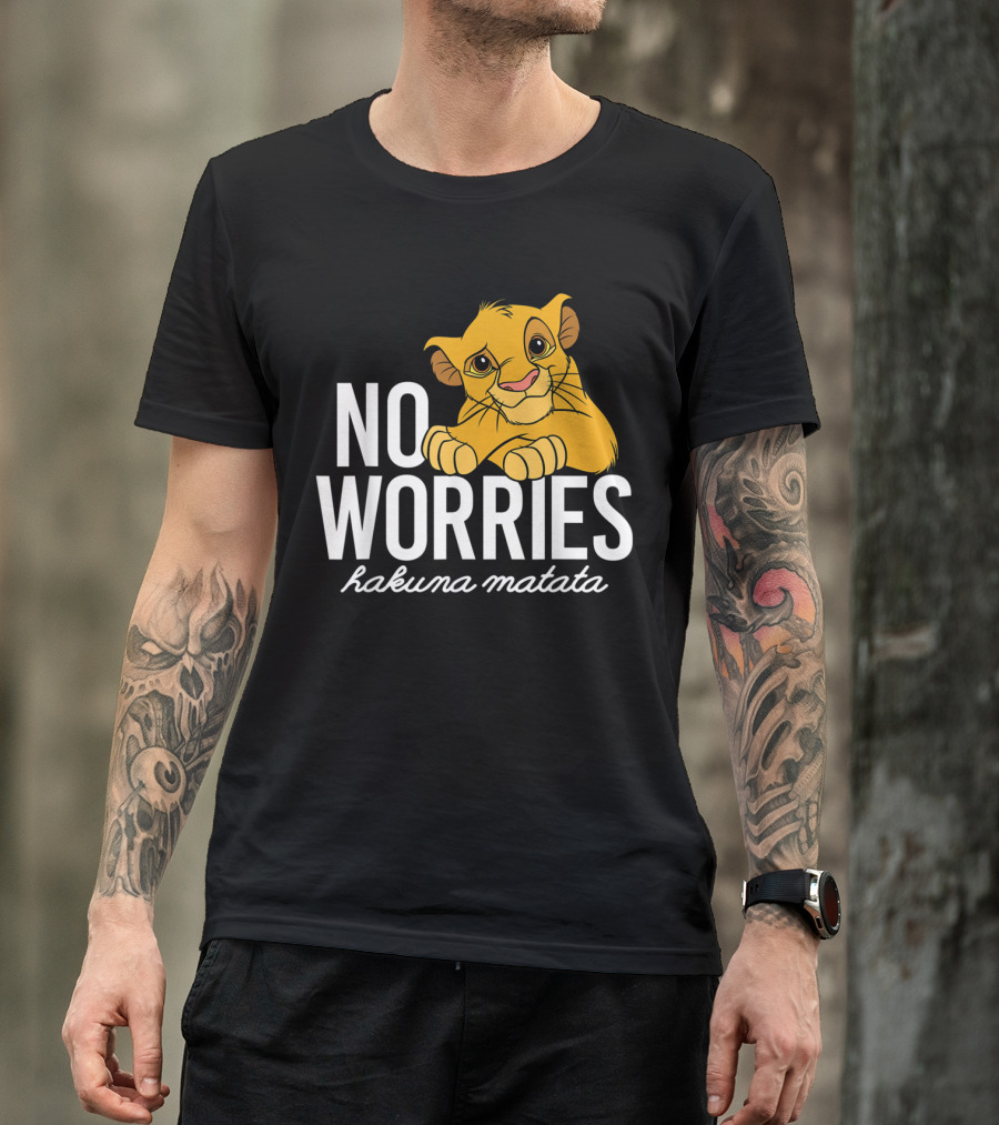 The Lion King No Worries Hakuna Matata Simba Classic Disney T-Shirt