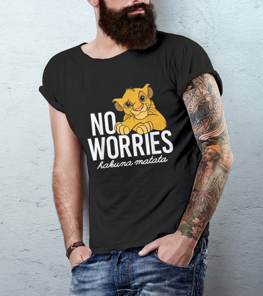 The Lion King No Worries Hakuna Matata Simba Classic Disney T-Shirt