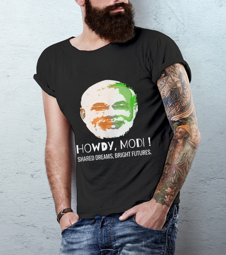 Howdy Modi Shared Dreams Bright Futures T-Shirt