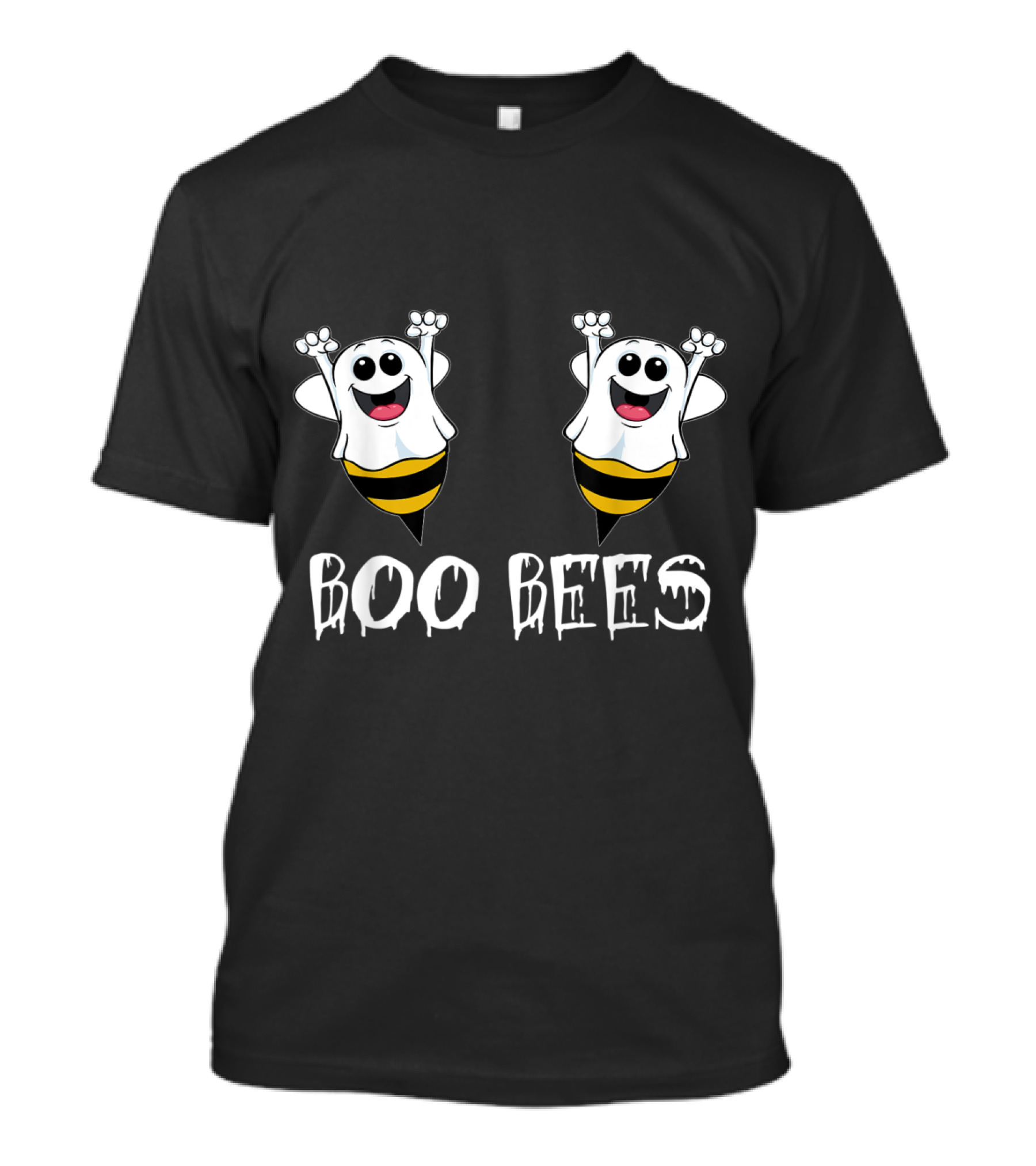 Boo Bees Halloween Ghost Bee Here For The Boos T-Shirt