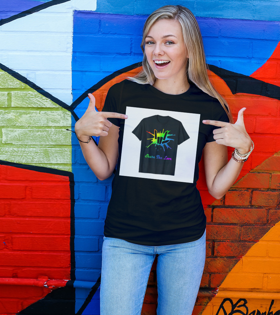 Share The Love Colorful Splash T-Shirt