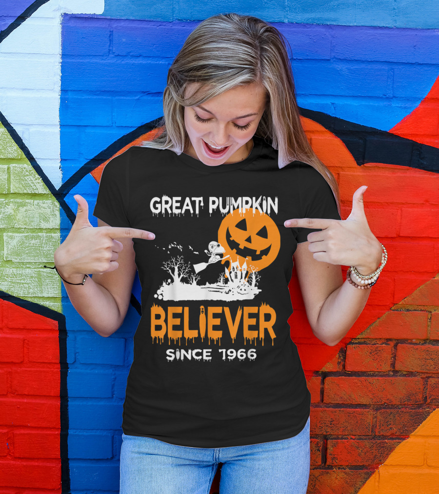 Great Pumpkin Believer Since 1966 Halloween Fun T-Shirt