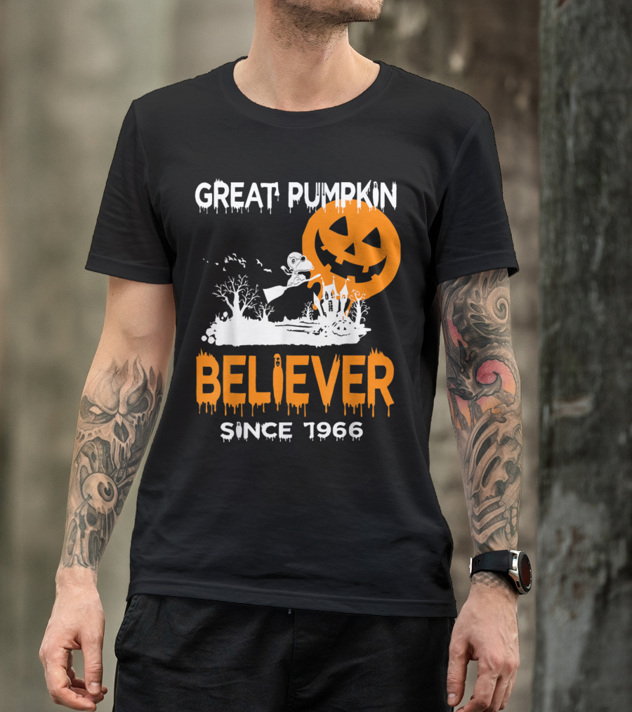 Great Pumpkin Believer Since 1966 Halloween Fun T-Shirt