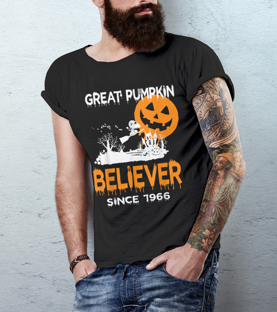 Great Pumpkin Believer Since 1966 Halloween Fun T-Shirt