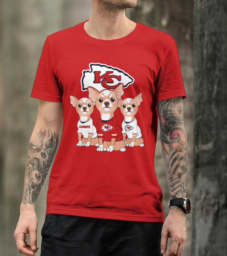 Kansas City Chiefs Chihuahuas T-Shirt