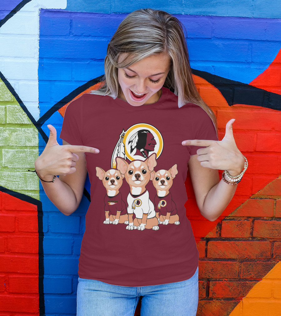 Redskins Chihuahua Trio T-Shirt