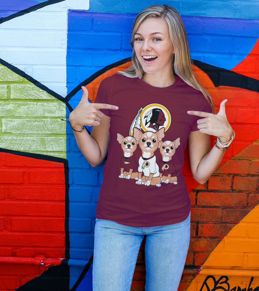 Redskins Chihuahua Trio T-Shirt
