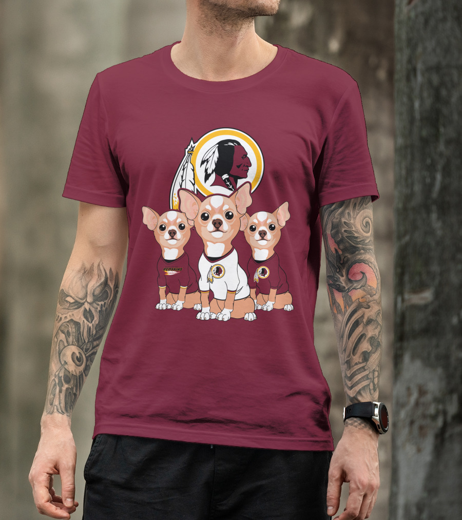 Redskins Chihuahua Trio T-Shirt