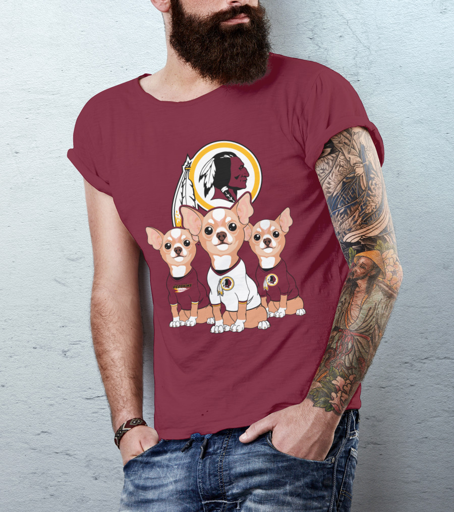 Redskins Chihuahua Trio T-Shirt