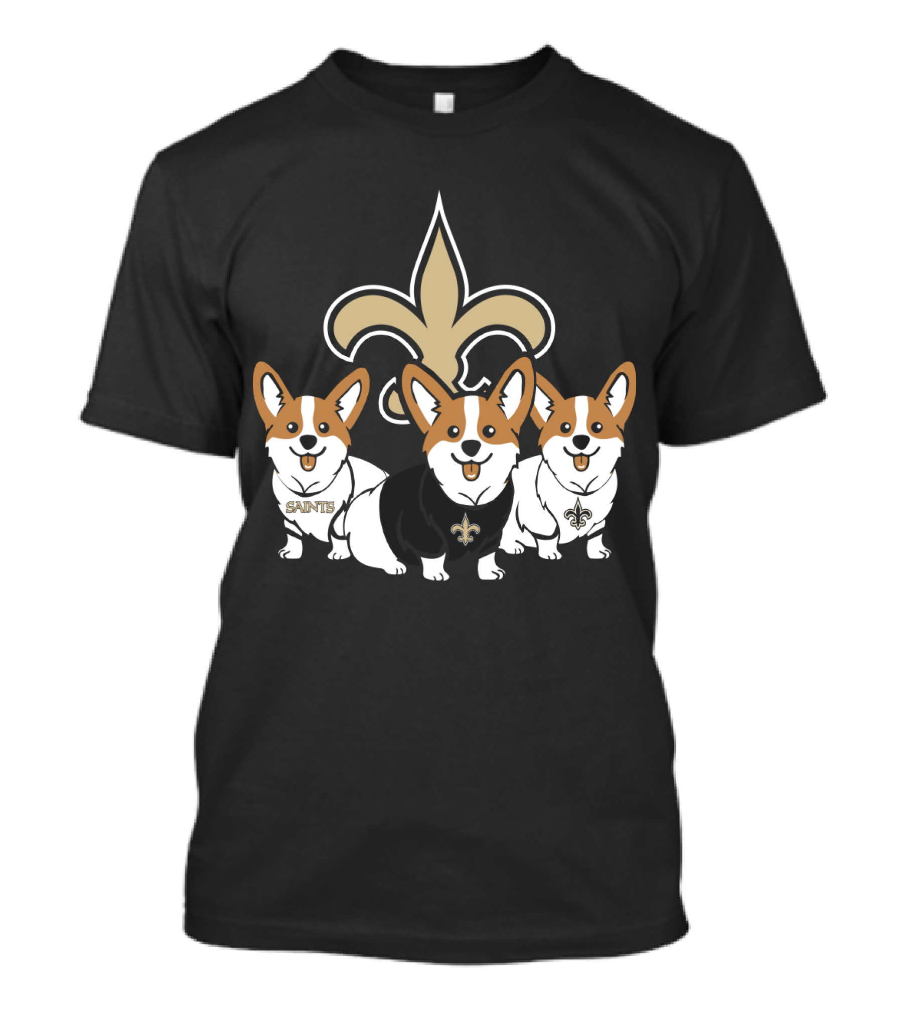  New Orleans Saints Corgi T-Shirt