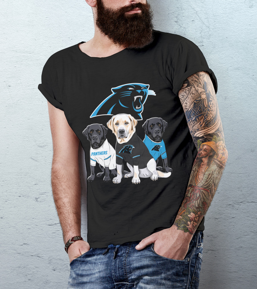 Panthers Labrador Retriever Dogs T-Shirt