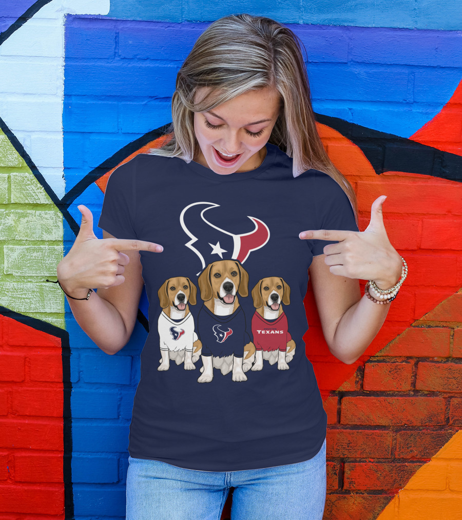 Houston Texans Beagle Trio T-Shirt