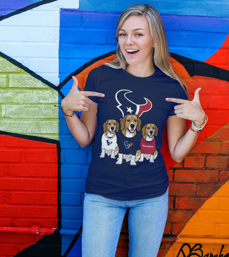 Houston Texans Beagle Trio T-Shirt