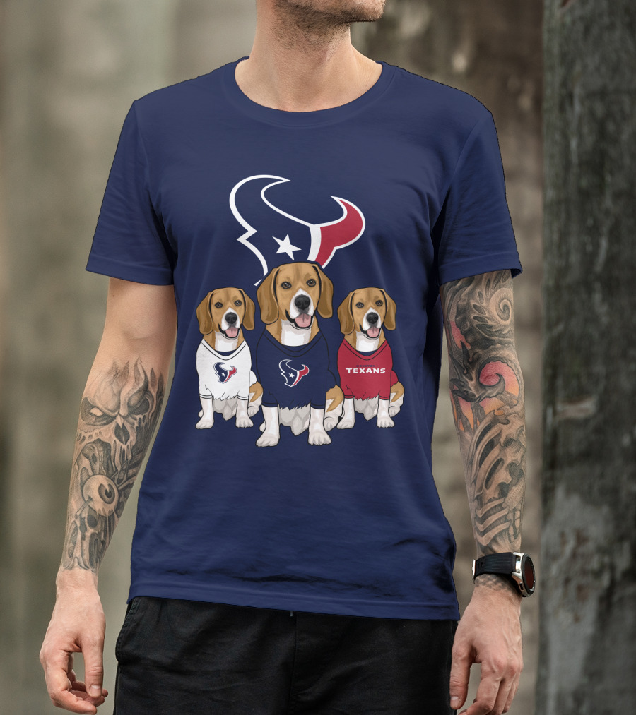 Houston Texans Beagle Trio T-Shirt