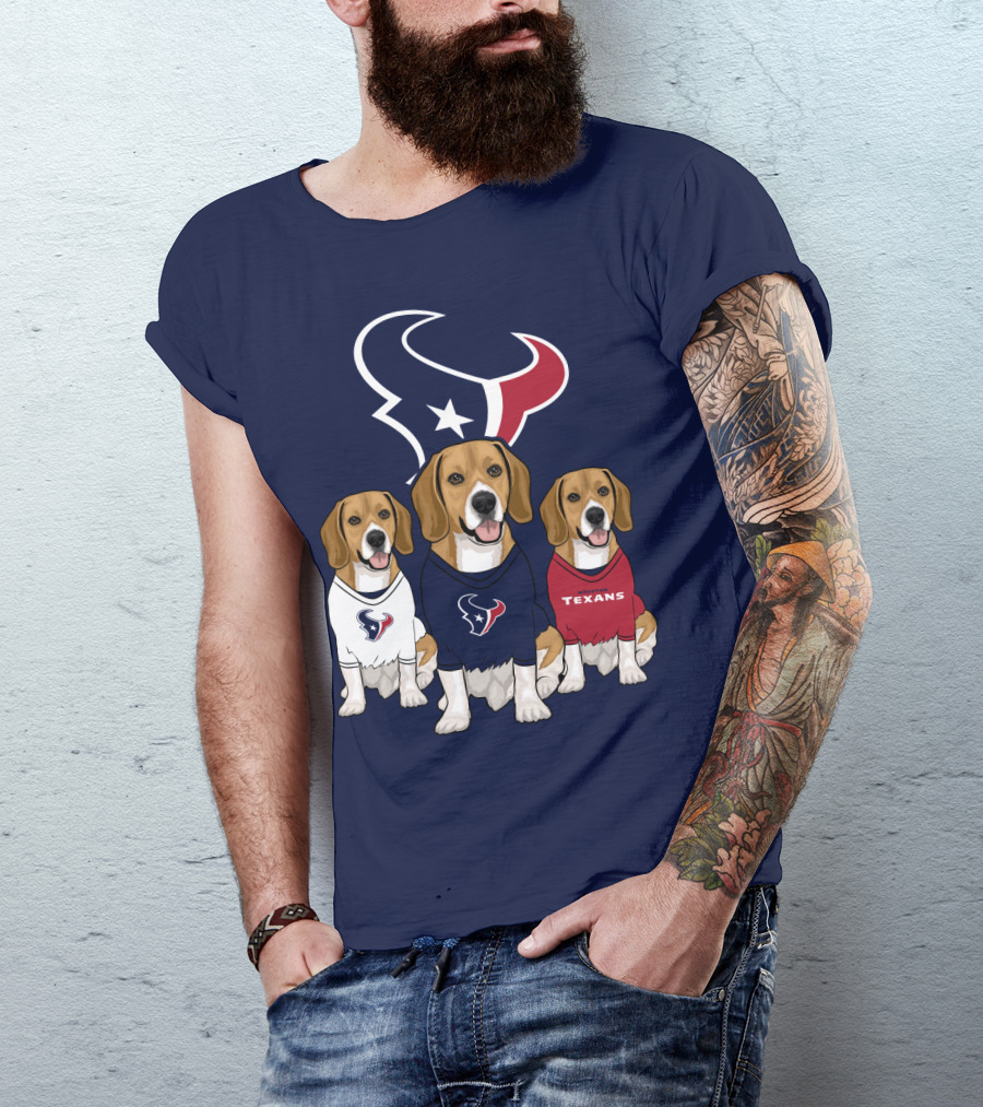 Houston Texans Beagle Trio T-Shirt