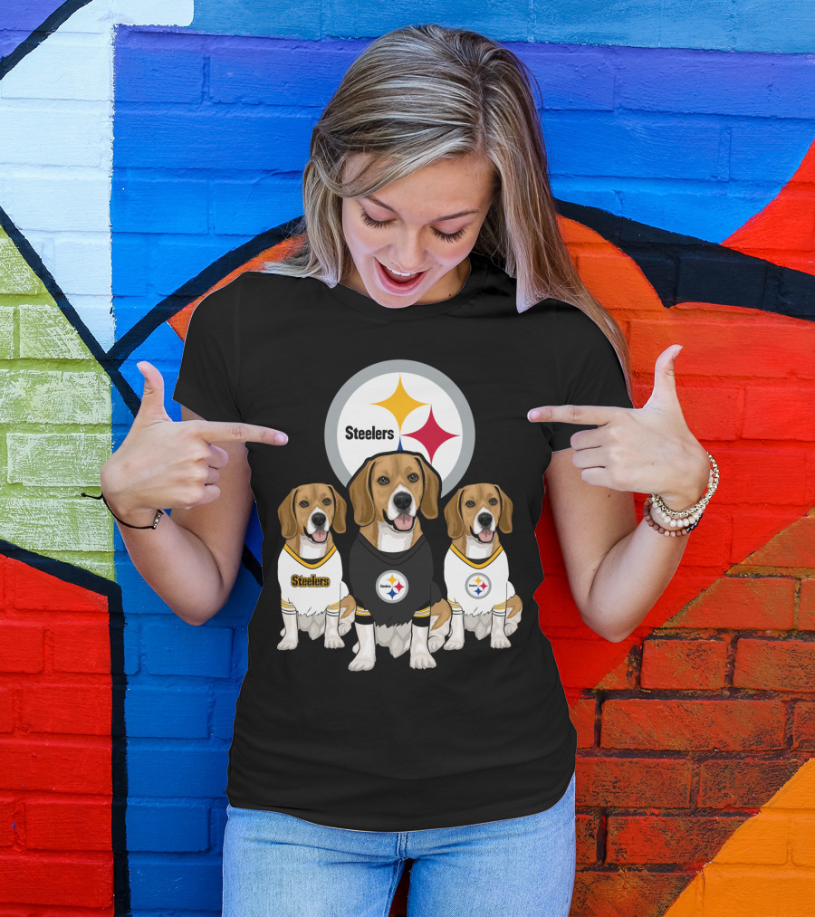 Steelers Beagle Trio T-Shirt