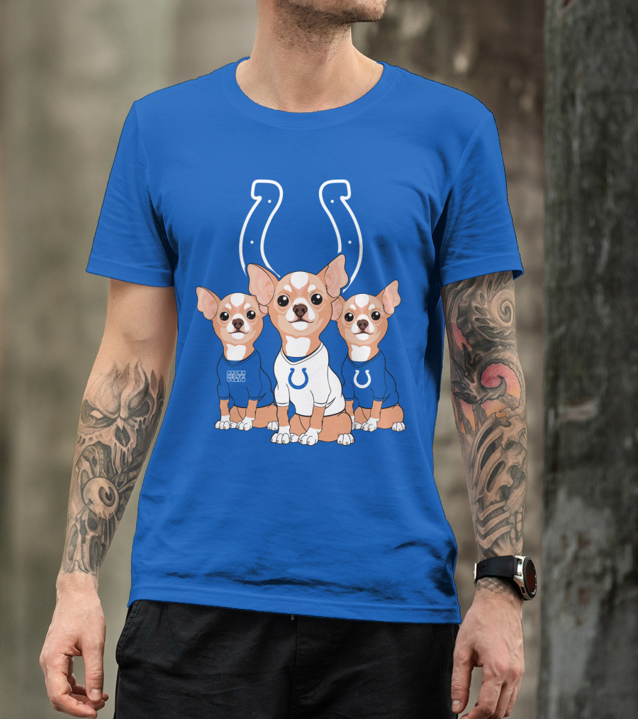Indianapolis Colts Chihuahua Trio T-Shirt