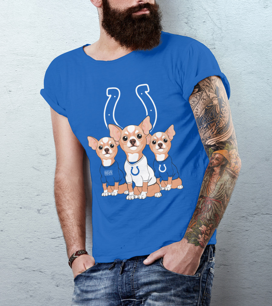 Indianapolis Colts Chihuahua Trio T-Shirt