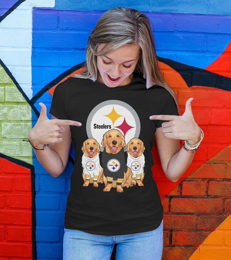 Steelers Golden Retrievers T-Shirt