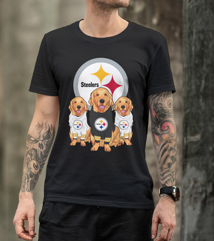 Steelers Golden Retrievers T-Shirt