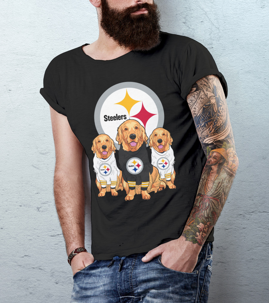 Steelers Golden Retrievers T-Shirt