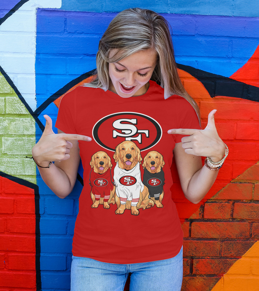 San Francisco 49ers Golden Retrievers T-Shirt