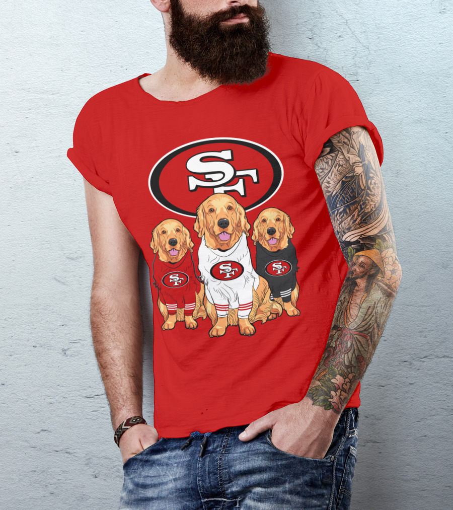 San Francisco 49ers Golden Retrievers T-Shirt