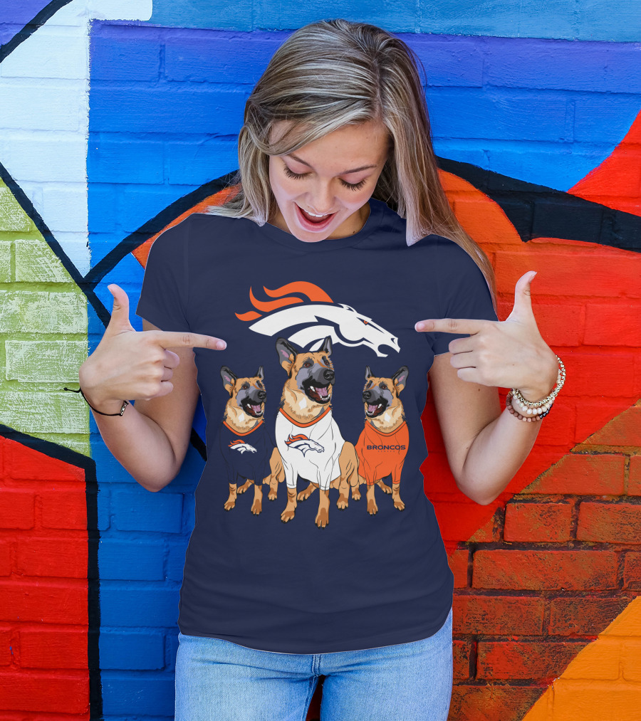 Broncos German Shepherds Trio T-Shirt