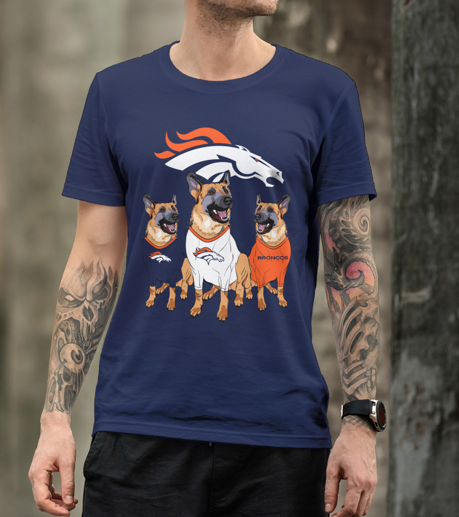 Broncos German Shepherds Trio T-Shirt