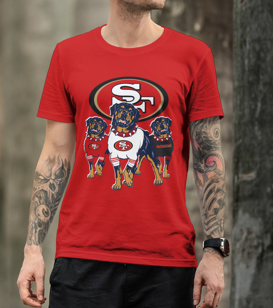 San Francisco 49ers Rottweiler Trio T-Shirt