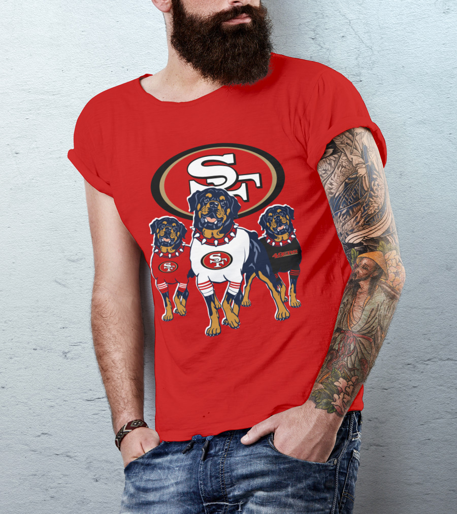 San Francisco 49ers Rottweiler Trio T-Shirt
