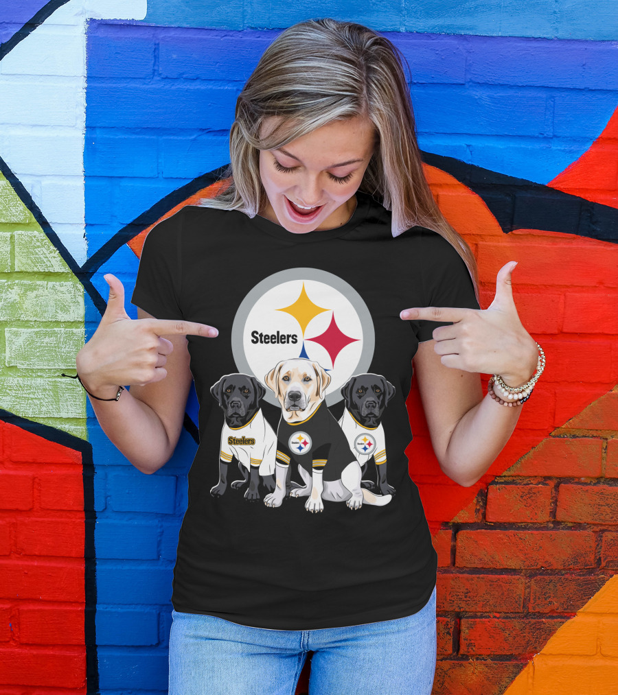Steelers Labrador Trio T-Shirt