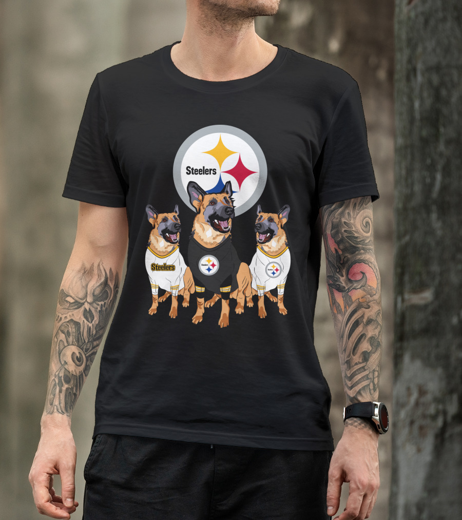 Steelers German Shepherd Trio T-Shirt
