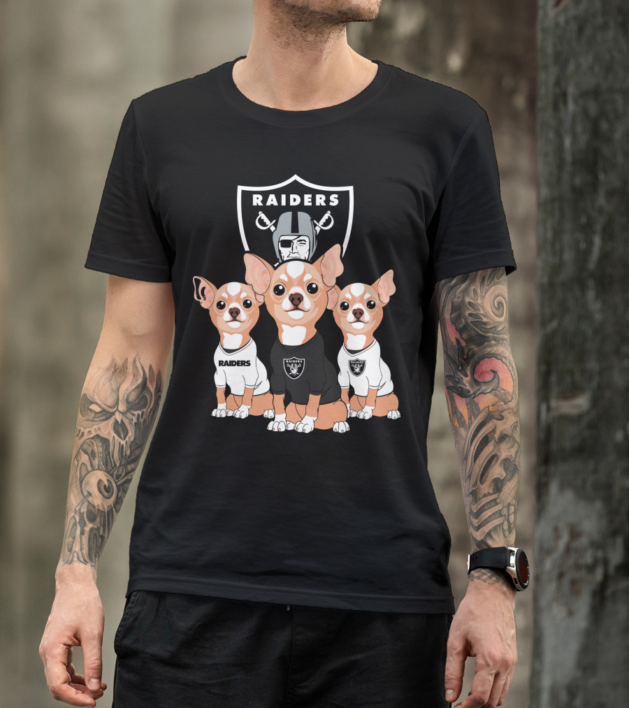 Raiders Chihuahua Trio T-Shirt