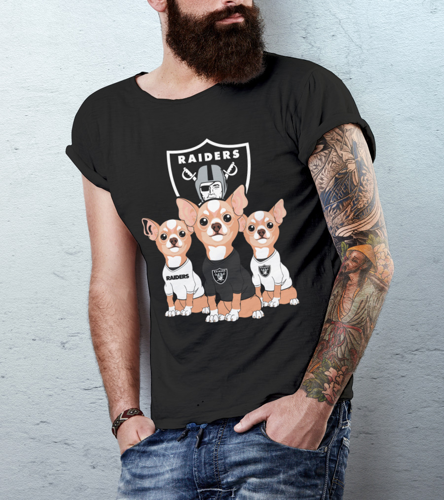 Raiders Chihuahua Trio T-Shirt