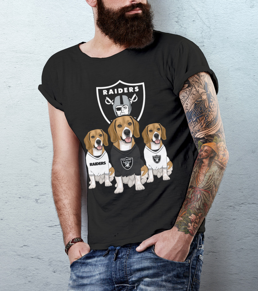 Las Vegas Raiders Beagles T-Shirt