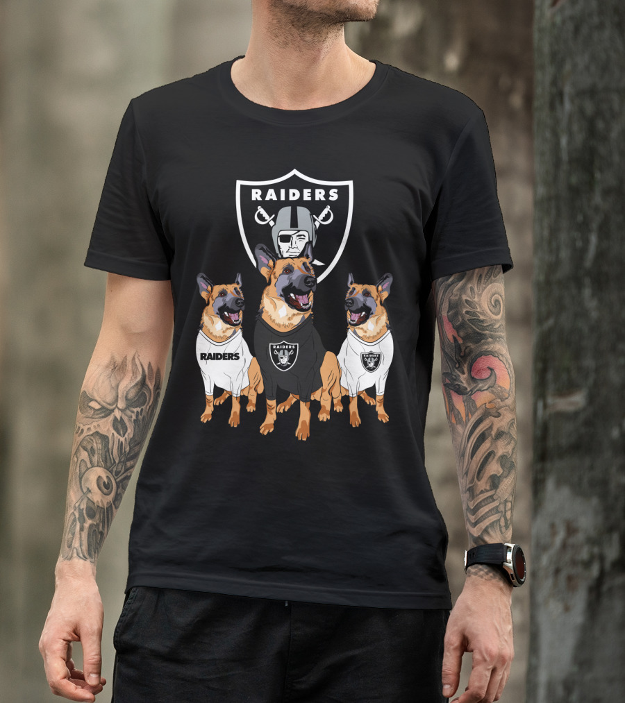 Las Vegas Raiders German Shepherd T-Shirt