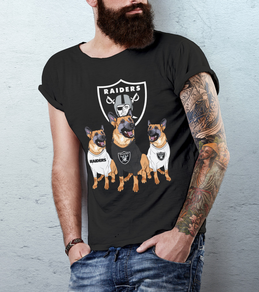 Las Vegas Raiders German Shepherd T-Shirt