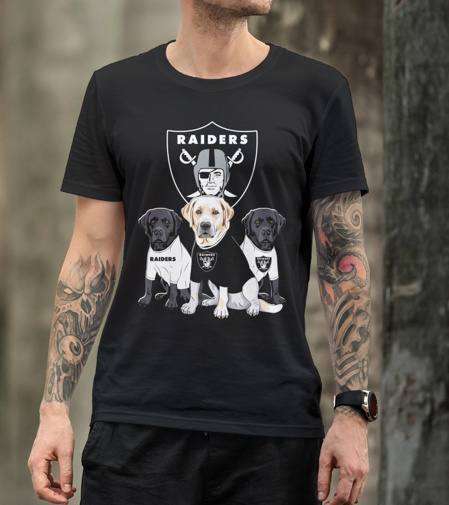 Las Vegas Raiders Labrador Retriever T-Shirt
