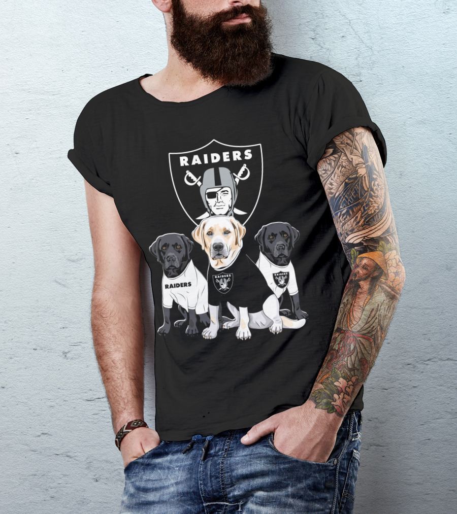 Las Vegas Raiders Labrador Retriever T-Shirt