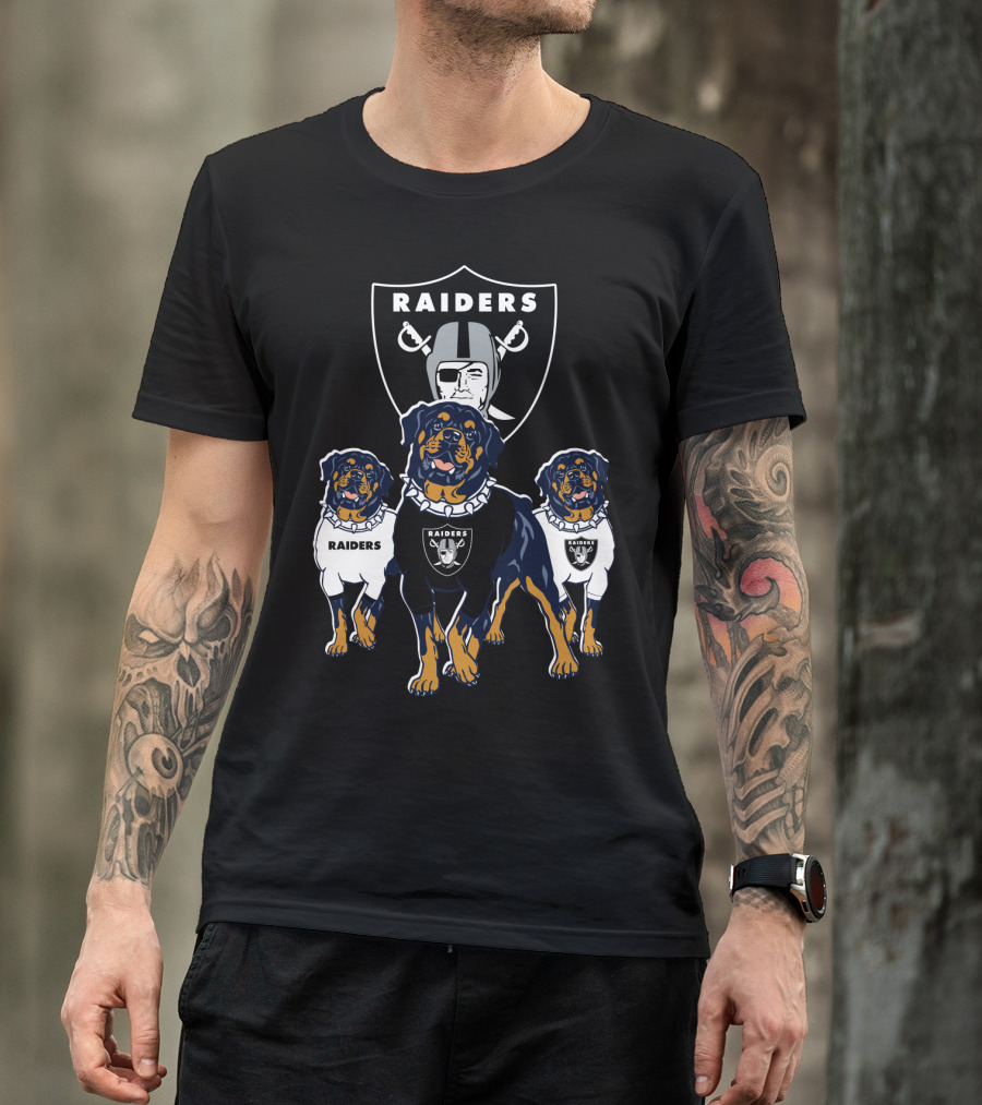 Las Vegas Raiders Rottweiler T-Shirt
