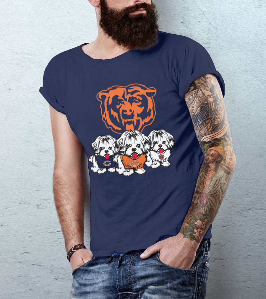 Chicago Bears Shih Tzu T-Shirt