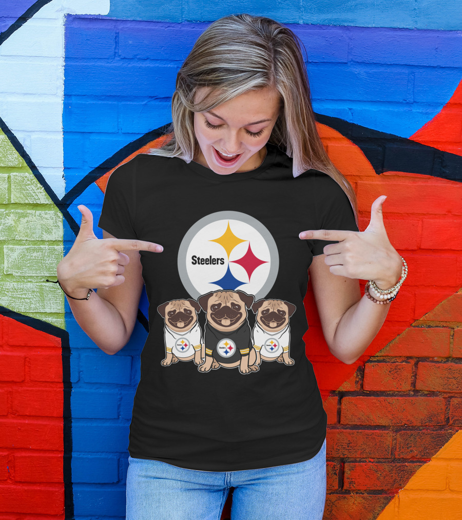 Steelers Pug T-Shirt