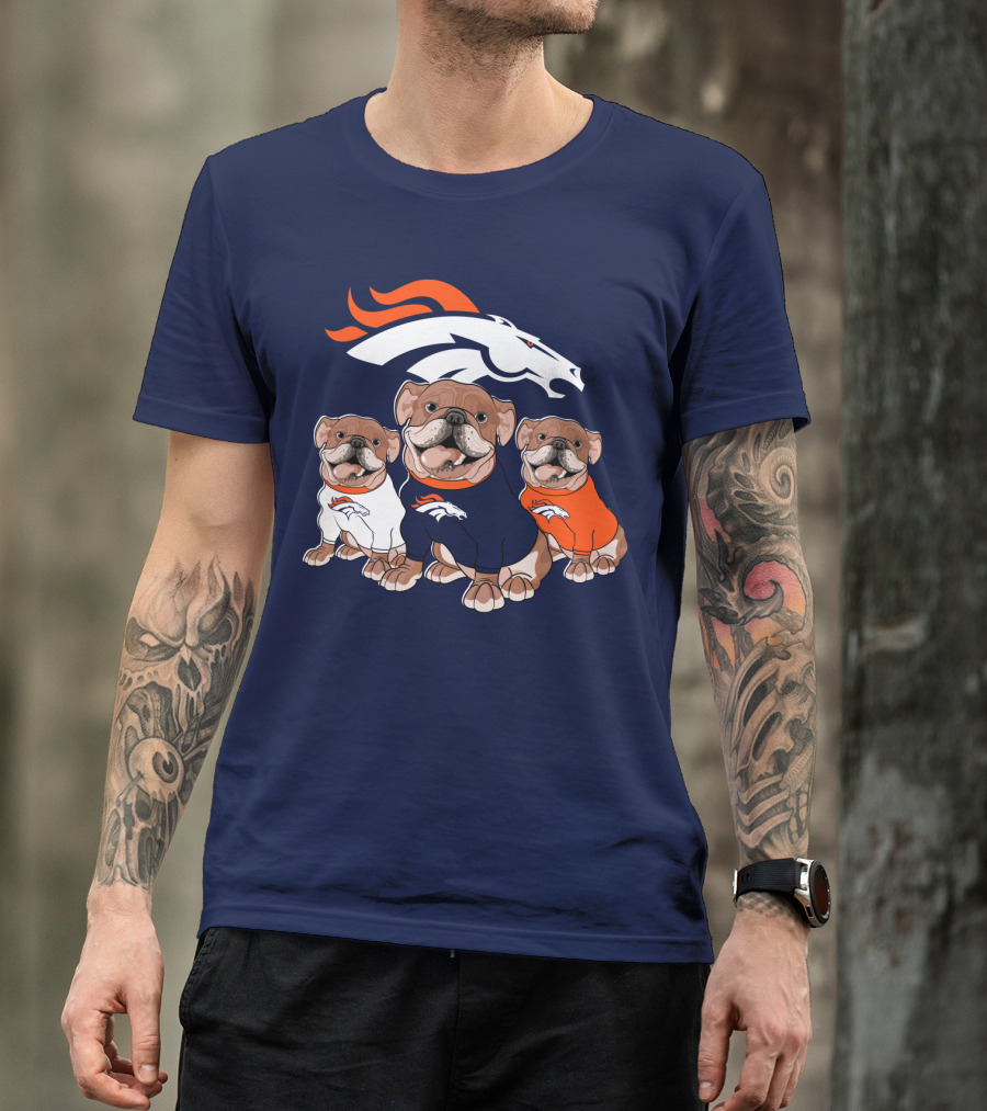 Denver Broncos Bulldog Trio T-Shirt