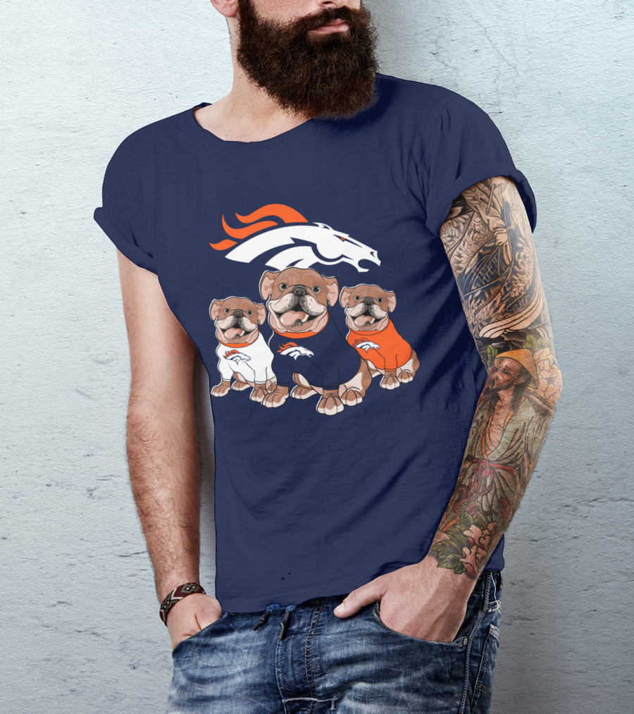 Denver Broncos Bulldog Trio T-Shirt