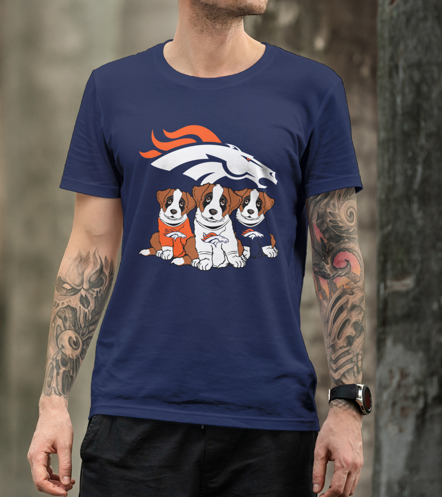 Denver Broncos Saint Bernard T-Shirt